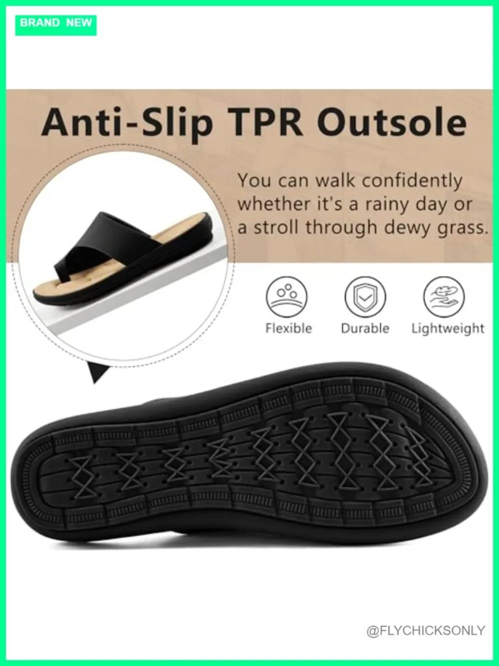 Comfortable Walking Dressy Slide Sandals Orthopedic Support Non-slip